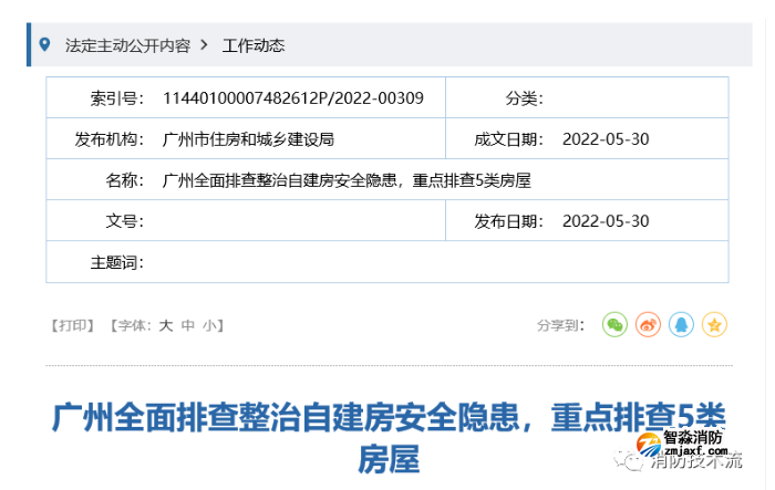 廣州市住建局：重點排查5類自建房包括城中村公寓等經營性房屋